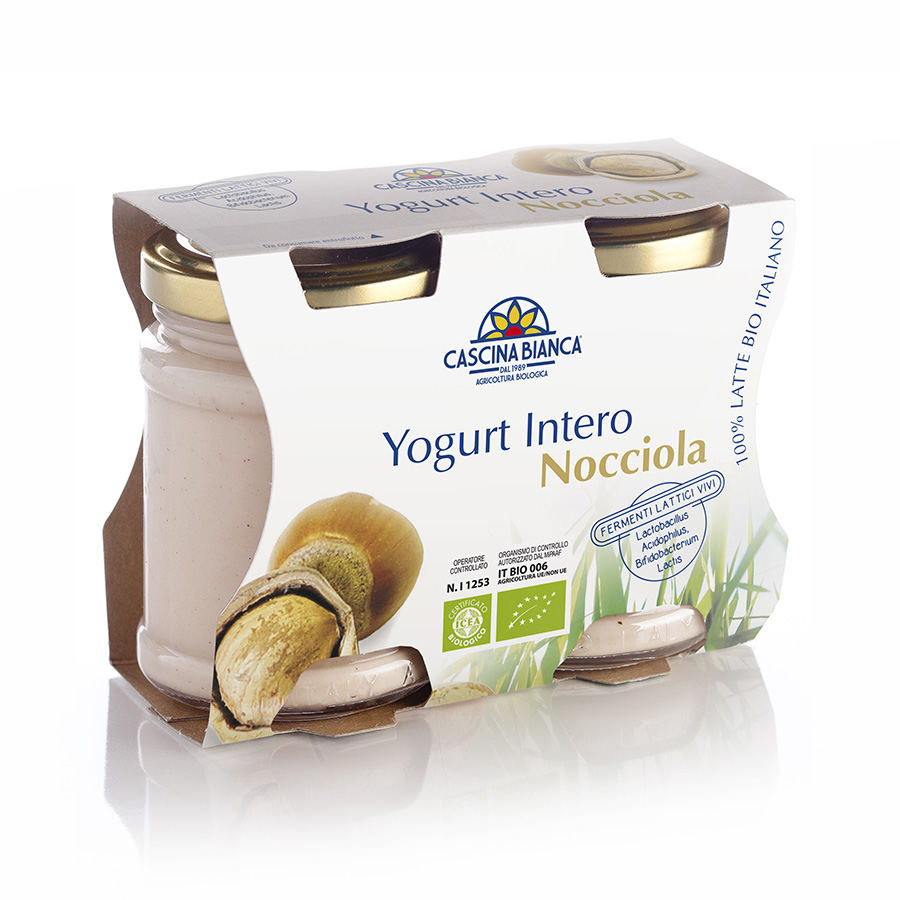 CascinaBianca Yogurt Intero Biologico 250g Nocciola