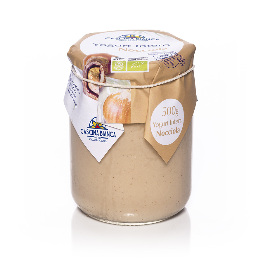 CascinaBianca Yogurt Intero Biologico 500g Nocciola