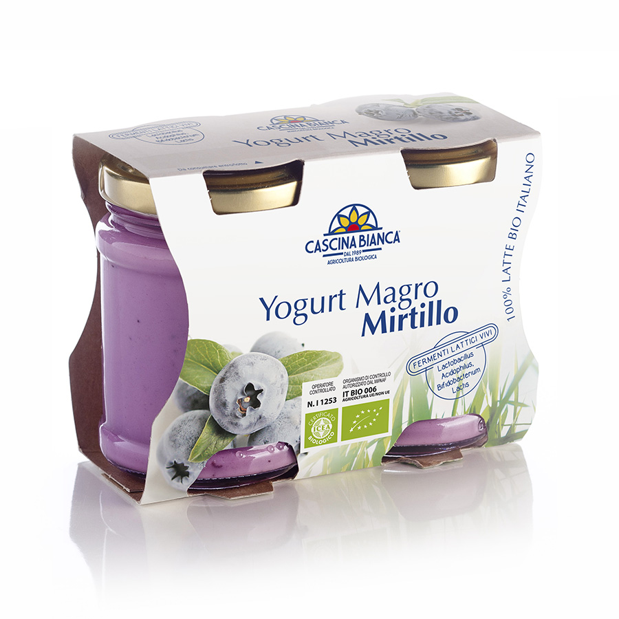 CascinaBianca Yogurt Magro Biologico 250g Mirtillo