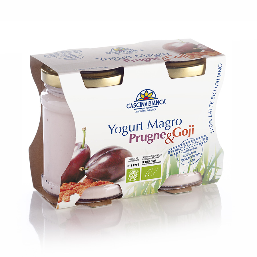 CascinaBianca Yogurt Magro Biologico 250g PrugneGoji