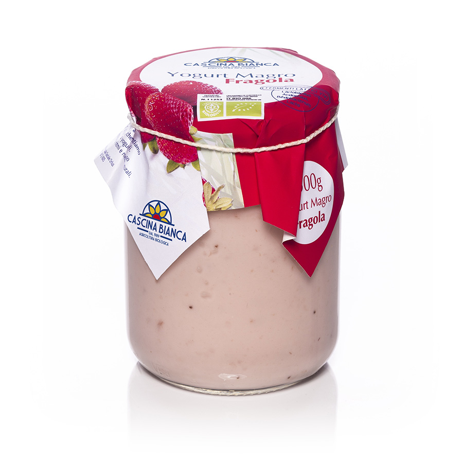 CascinaBianca Yogurt Magro Biologico 500g Fragola