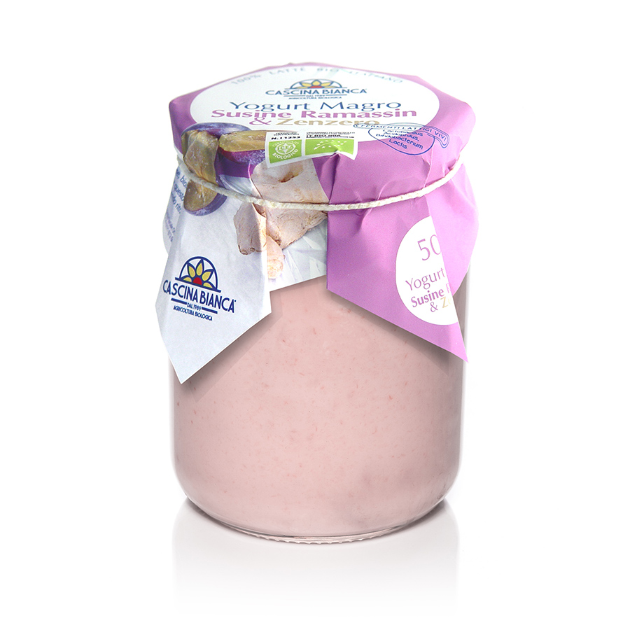 CascinaBianca Yogurt Magro Biologico 500g Ramassin e Zenzero