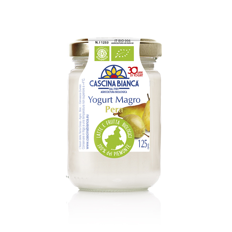 CascinaBianca Piemonte 125g Yogurt magro pera 900