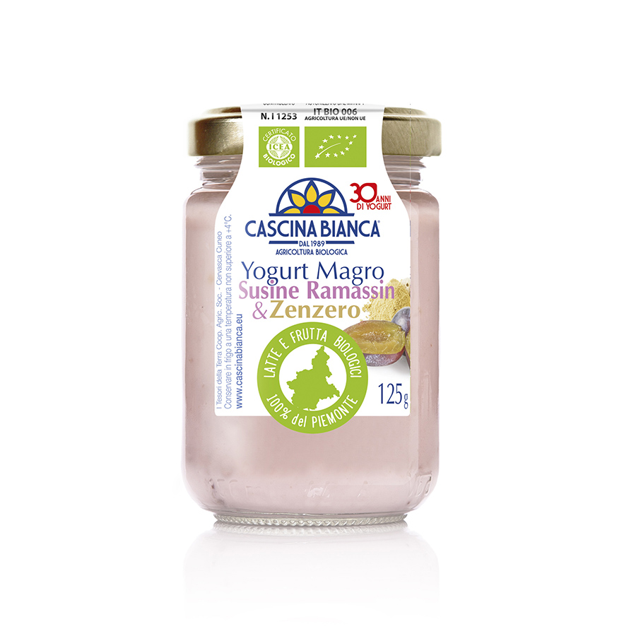 CascinaBianca Piemonte 125g Yogurt magro susine ramassin zenzero 900