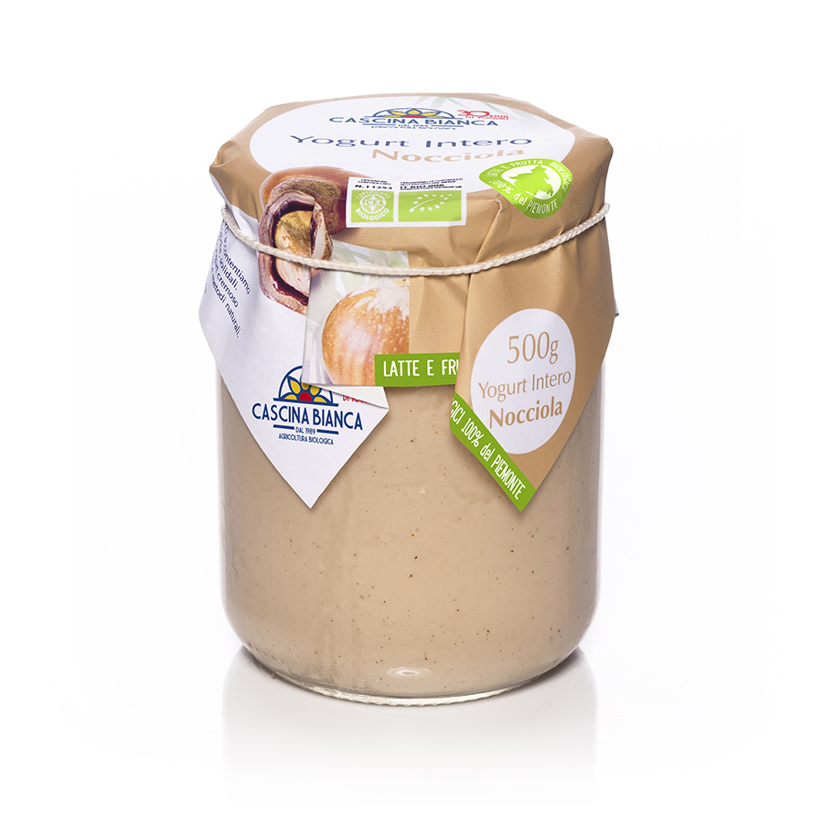 CascinaBianca Piemonte Yogurt Intero Biologico 500g Nocciola