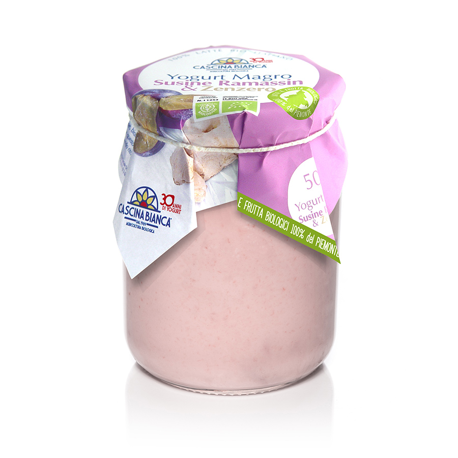 CascinaBianca Piemonte Yogurt Magro Biologico 500g Ramassin e Zenzero